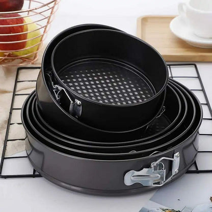 6 Piece Baking Tins Set | NonStick, Rust Resistant Round Cake Pans with Quick-Release Design (Sizes 18/20/22/24/26/28cm)