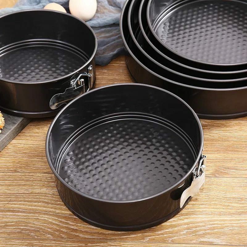 6 Piece Baking Tins Set | NonStick, Rust Resistant Round Cake Pans with Quick-Release Design (Sizes 18/20/22/24/26/28cm)