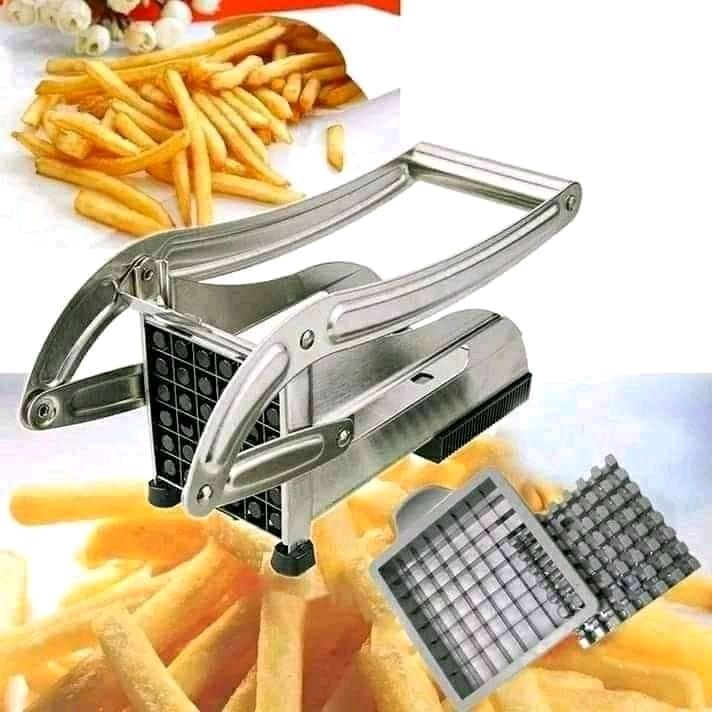 Multipurpose Stainless Steel Chips Cutter with Suction Pad– Heavy Duty Potato Slicer for Perfect Fries | Vegetable