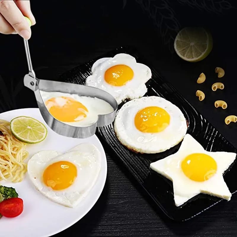 High Quality Stainless Steel Fried Egg Shaper Pancake Mould | Omelette Mold & Cooking Tools for Perfect Eggs and Pancakes