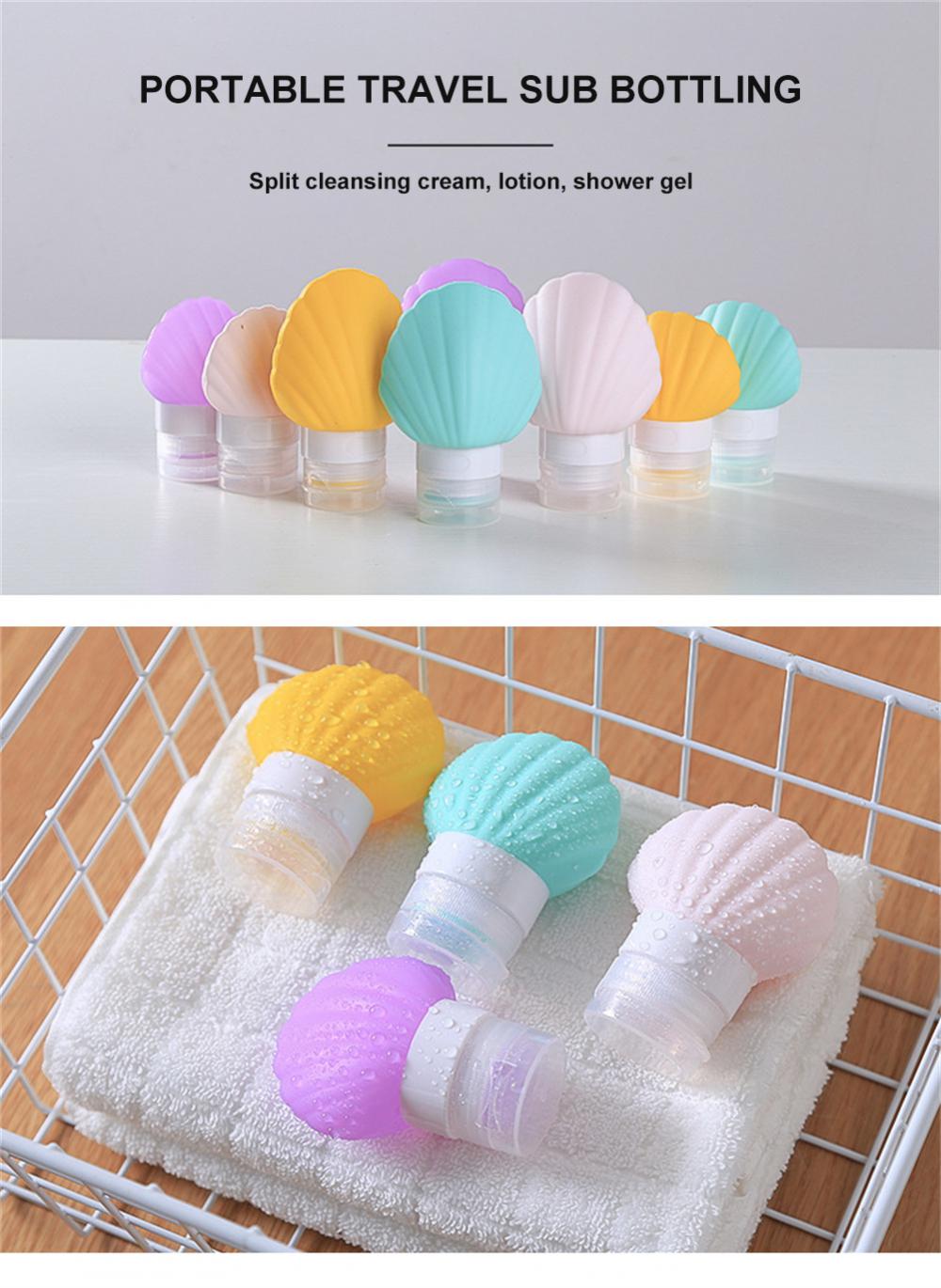 90ml Silicone Travel Bottles – Refillable Easy-Squeeze Containers for Shampoo, Lotion, Cream, and Soap