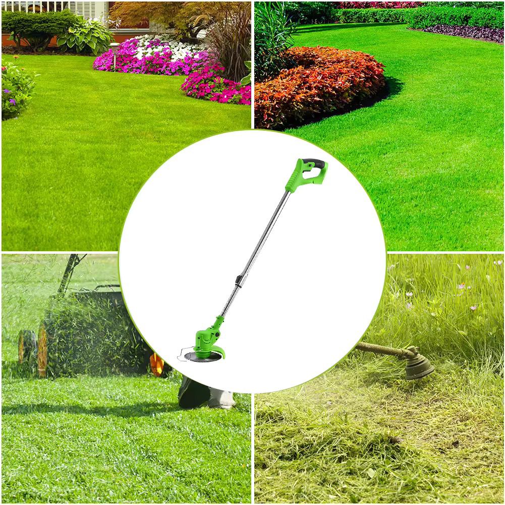 Cordless Electric Lawn Mower Foldable Adjustable Trimmer for Efficient Garden Pruning, Compatible with Makita 18V Battery