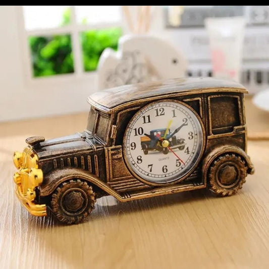 Retro Vintage Car Alarm Clock Classic Decorative Alarm Clock for Home, Office, and Bedroom