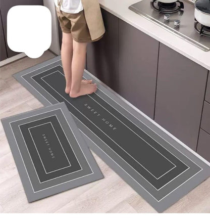 Kitchen Anti Slip Mats Durable and Comfortable Floor Protection, Large 120x40cm & Medium 60x40cm