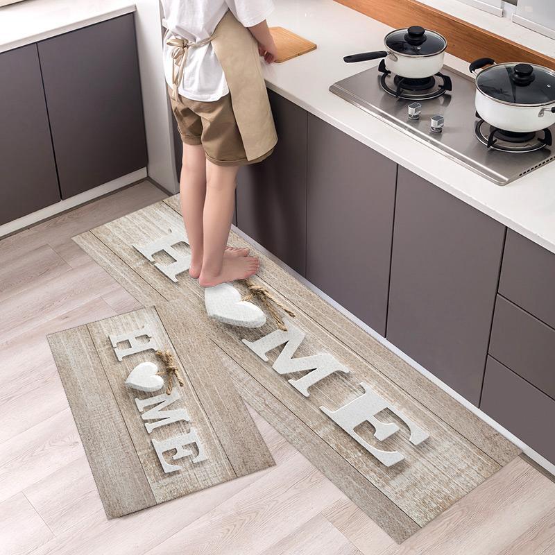 Kitchen Anti Slip Mats Durable and Comfortable Floor Protection, Large 120x40cm & Medium 60x40cm