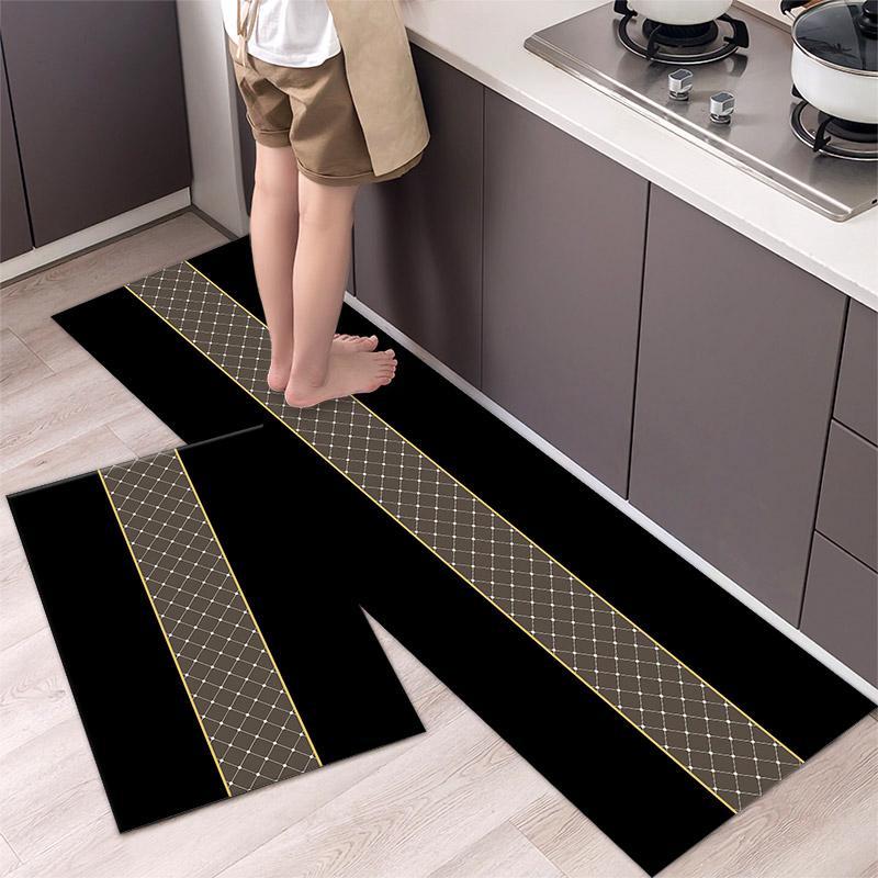 Kitchen Anti Slip Mats Durable and Comfortable Floor Protection, Large 120x40cm & Medium 60x40cm