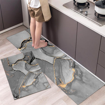 Kitchen Anti Slip Mats Durable and Comfortable Floor Protection, Large 120x40cm & Medium 60x40cm