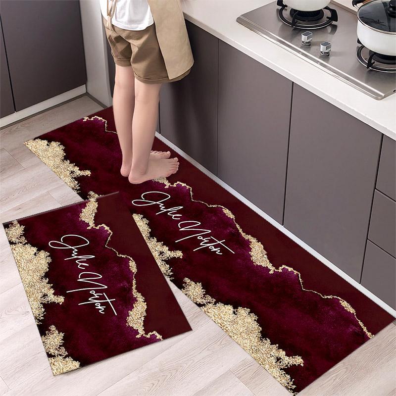 Kitchen Anti Slip Mats Durable and Comfortable Floor Protection, Large 120x40cm & Medium 60x40cm