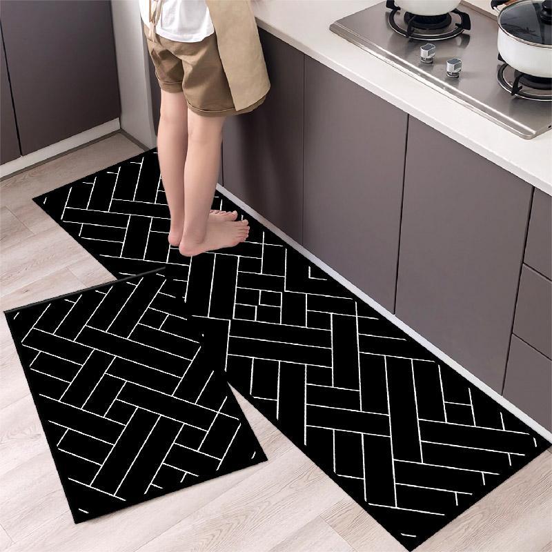 Kitchen Anti Slip Mats Durable and Comfortable Floor Protection, Large 120x40cm & Medium 60x40cm