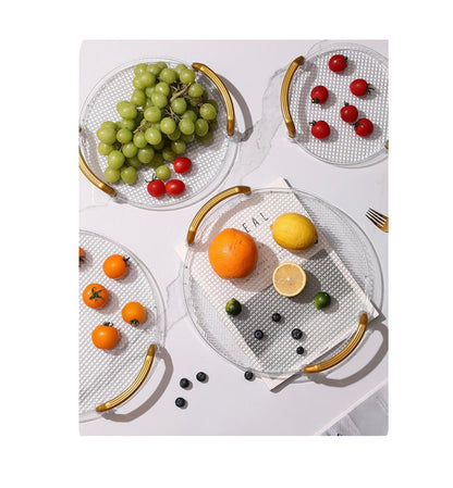 4in1 Acrylic Transparent Trays Set Large, Medium, Small & Smallest (35cm, 30cm, 25cm, 20cm) Multipurpose Serving Trays