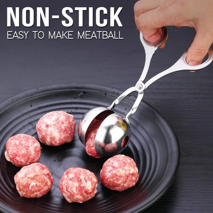 High Quality Stainless Steel Meatball Shaper Scissors – Non-Stick Easy Meatball Maker