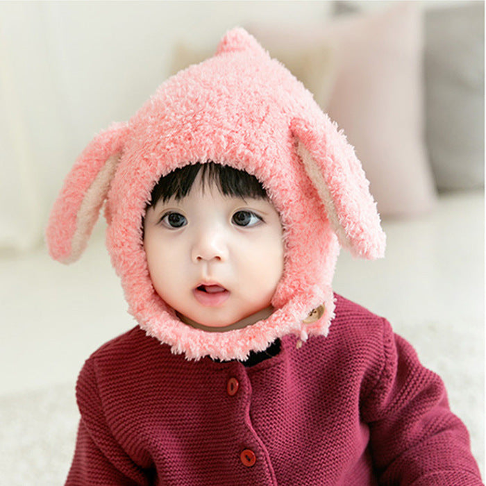 Wool Winter Children’s Hat with Fleece Lining Long Ear Cartoon Hat for Girls & Boys