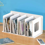 Bookshelf Modern Storage Solution in Black, White, and Brown for Home or Office