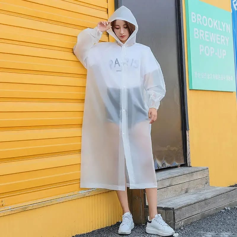 Adult Hooded Rain Coat Unisex Waterproof Outdoor Poncho Raincoat