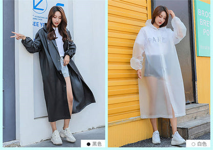 Adult Hooded Rain Coat Unisex Waterproof Outdoor Poncho Raincoat