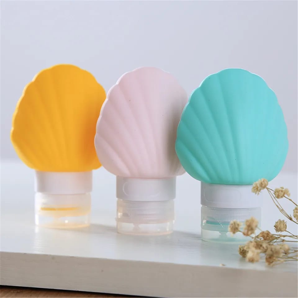 90ml Silicone Travel Bottles – Refillable Easy-Squeeze Containers for Shampoo, Lotion, Cream, and Soap