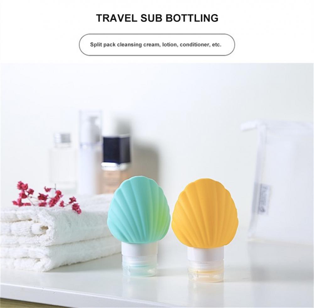 90ml Silicone Travel Bottles – Refillable Easy-Squeeze Containers for Shampoo, Lotion, Cream, and Soap