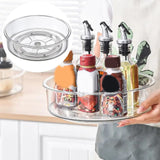 360-Degree Rotating Turntable Organizer Space Saving Multi-Functional Storage Tray for Kitchen & Bathroom