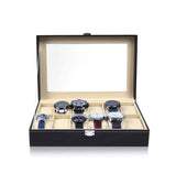 12 Slots Watch Organizer | Storage Box |  Dust Free Display Case for Watch Collection (Holds 12 Watches)