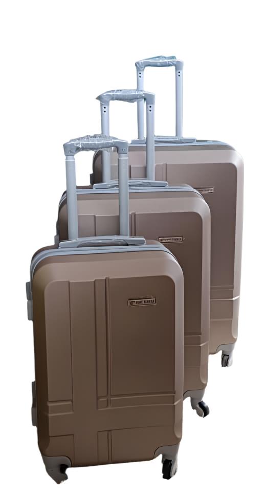 3 in 1 Rubber Suitcase Set | Durable Luggage with 3 Sizes for Travel |  Lightweight, Sturdy, and Travel-friendly