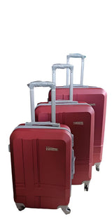 3 in 1 Rubber Suitcase Set | Durable Luggage with 3 Sizes for Travel |  Lightweight, Sturdy, and Travel-friendly