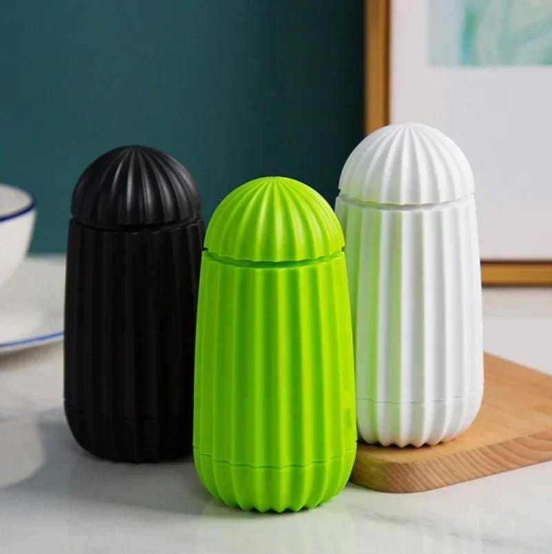 Retractable Toothpick Holder – Automatic Pop-Up Toothpick Dispenser (Available in White, Black, Green)