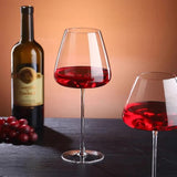 High Quality 2pc Crystal Wine Glass Set – 350ml Medium Capacity, Elegant Crystal Glassware