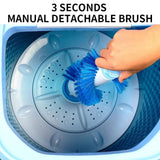 Mini Washing Machine with Shoe Brush | 6.5kg Capacity | Pulsator Type | Blue Light Bacteriostatic | Drain Basket Drying