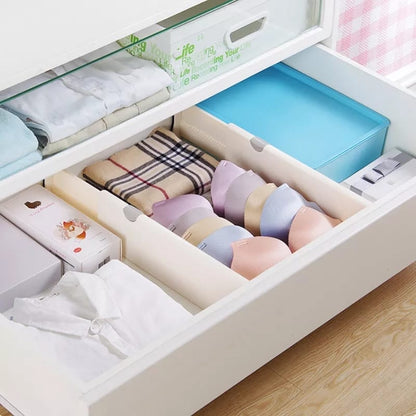 Adjustable Storage Drawers Divider Retractable Plastic Partition Holder, Storage Organizer (28*44cm)