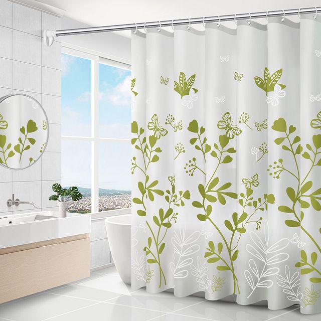 Waterproof EVA Shower Curtain Chlorine-Free, Anti Bacteria, Anti Mold, 180x180cm