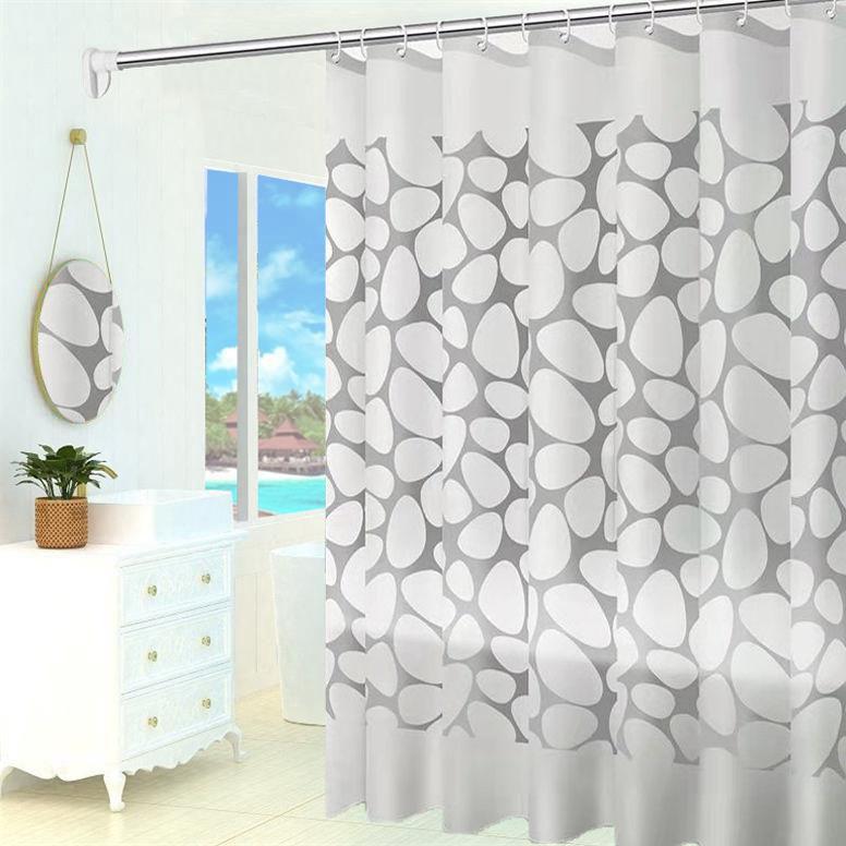 Waterproof EVA Shower Curtain Chlorine-Free, Anti Bacteria, Anti Mold, 180x180cm