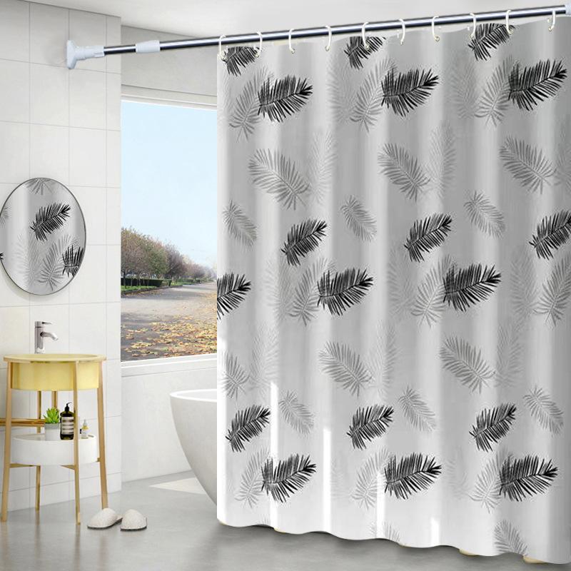 Waterproof EVA Shower Curtain Chlorine-Free, Anti Bacteria, Anti Mold, 180x180cm