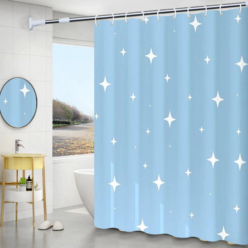 Waterproof EVA Shower Curtain Chlorine-Free, Anti Bacteria, Anti Mold, 180x180cm