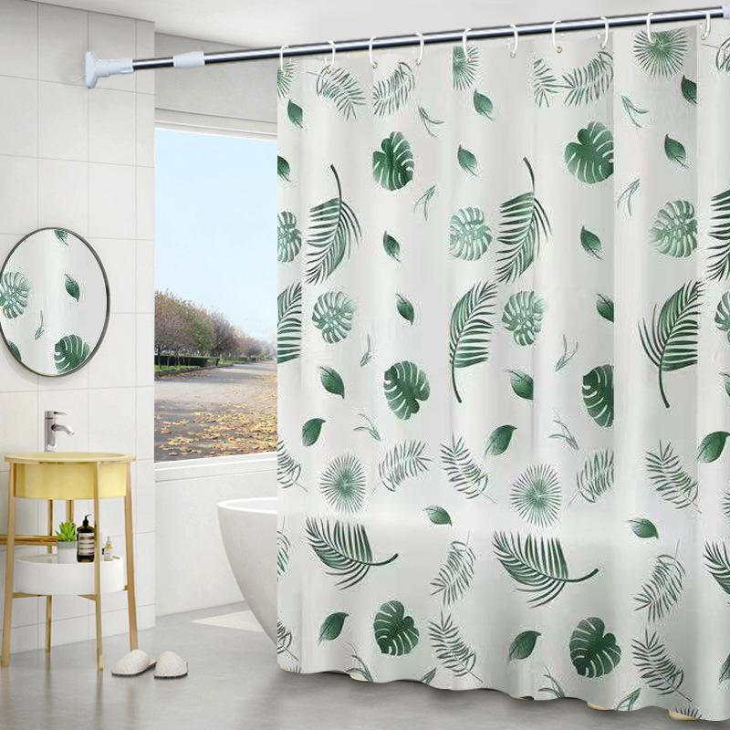 Waterproof EVA Shower Curtain Chlorine-Free, Anti Bacteria, Anti Mold, 180x180cm