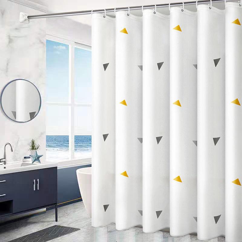 Waterproof EVA Shower Curtain Chlorine-Free, Anti Bacteria, Anti Mold, 180x180cm