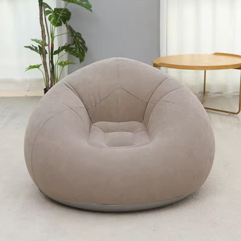 Inflatable Lazy Sofa with Free Pump Spherical Outdoor PVC Plush Football Lounge Chair for Relaxation