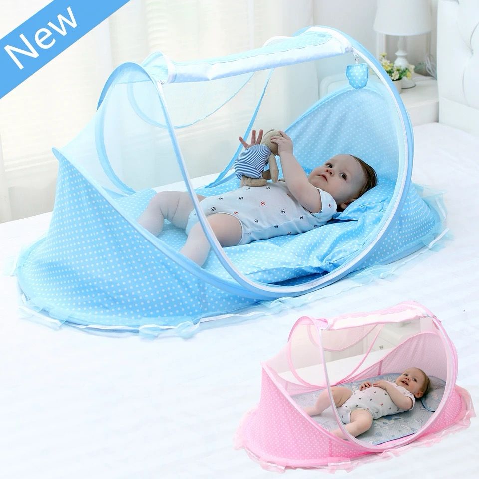 Portable Foldable Baby Mosquito Netting |Newborn Sleep Bed, Travel Baby Net, Play Tent for Children, Mixed Colors