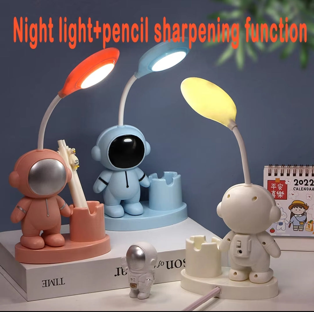 Creative Astronaut LED Night Light with MultiFunction Pen Holder | Ideal for Living Rooms, Bedrooms, and Nurseries