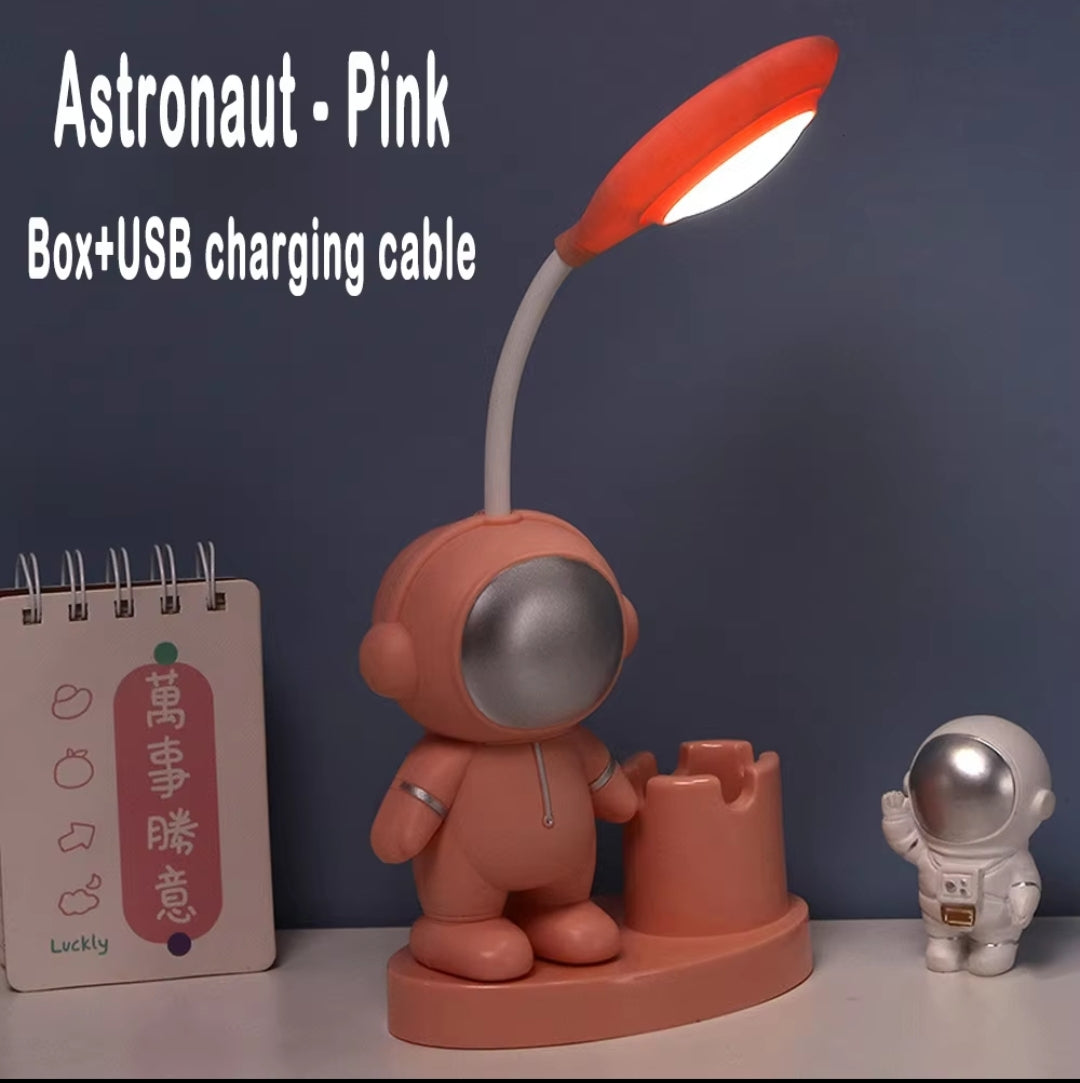 Creative Astronaut LED Night Light with MultiFunction Pen Holder | Ideal for Living Rooms, Bedrooms, and Nurseries