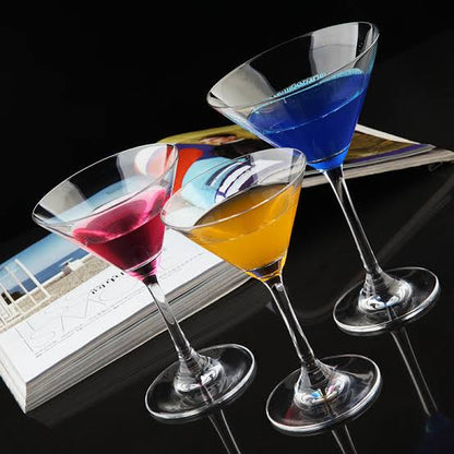 Creative Martini Cocktail Glasses |  4 Piece Set, 125ml Capacity (15.5cm)