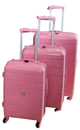 3 in 1 Rubber Suitcase Set | Durable Luggage with 3 Sizes for Travel |  Lightweight, Sturdy, and Travel-friendly