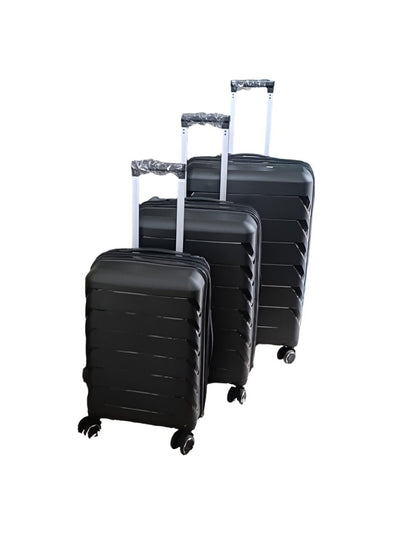 3 in 1 Rubber Suitcase Set | Durable Luggage with 3 Sizes for Travel |  Lightweight, Sturdy, and Travel-friendly