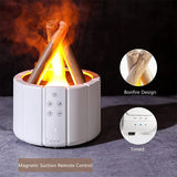 Bonfire Air Humidifier | 280ml Capacity, Magnetic Remote, 8-12 Hours Use Time