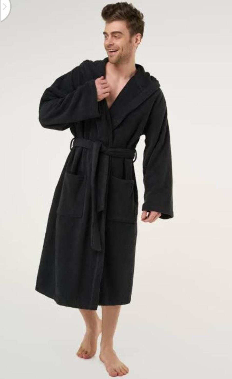 100% Cotton Bathrobe  Soft and Absorbent Spa Quality Robe for Men and Women