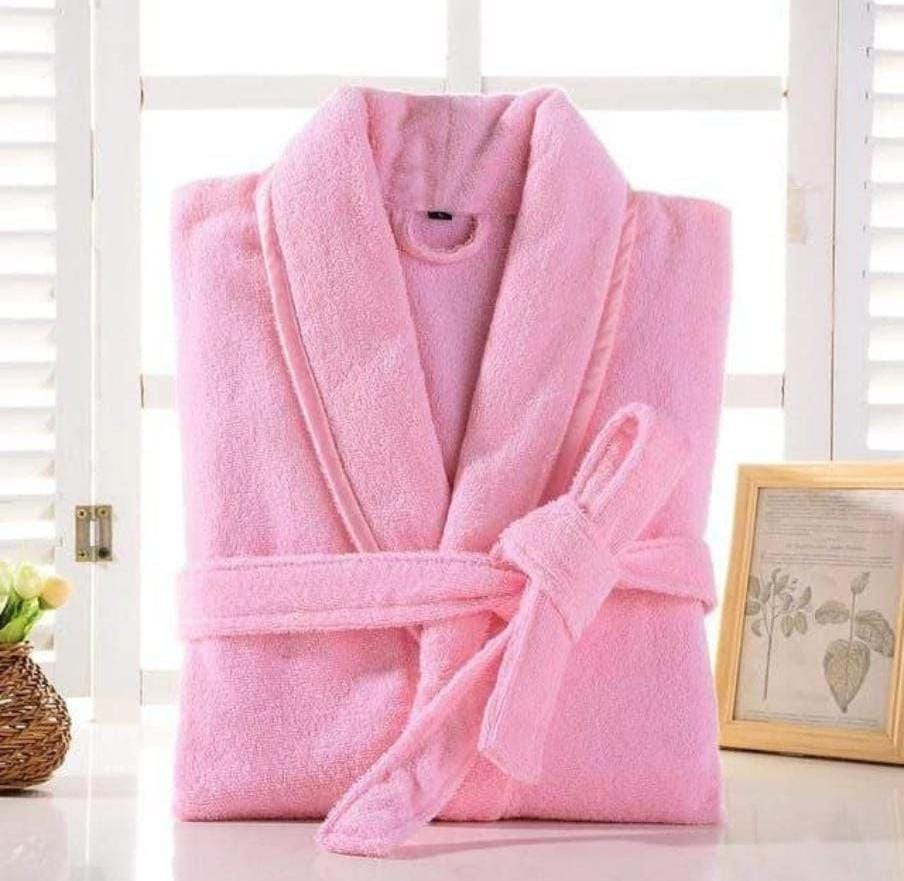 100% Cotton Bathrobe  Soft and Absorbent Spa Quality Robe for Men and Women