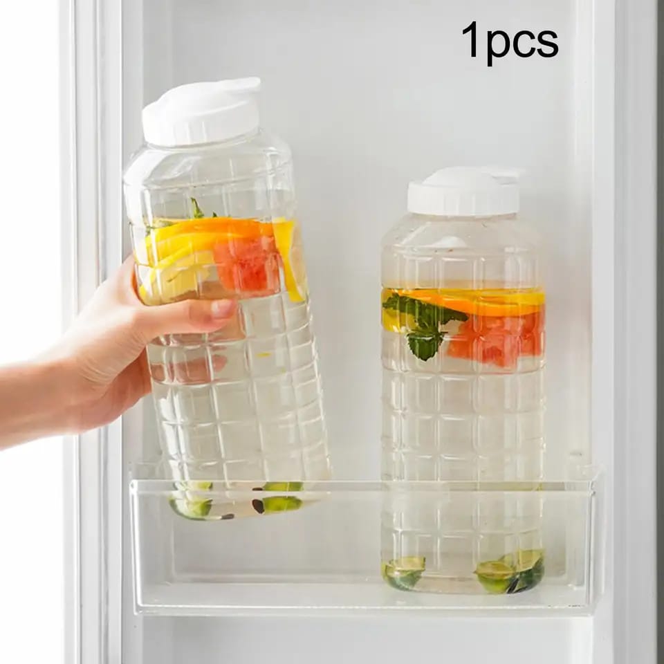 1500ml Clear Iced Beverage Dispenser Heat Resistant Iced Tea Pitcher for Fridge, Perfect for Lemonade, Cold Drinks, and Household Use