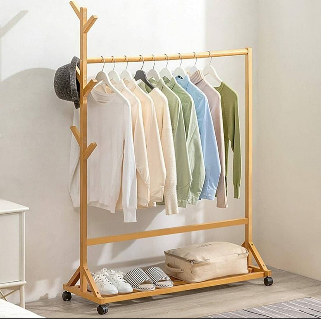 Bamboo Cloth Rack Strong, Sturdy, and Easy to Assemble