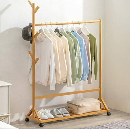 Bamboo Cloth Rack Strong, Sturdy, and Easy to Assemble