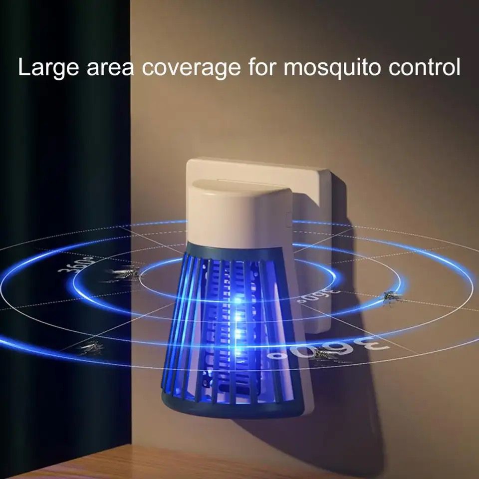 Wall Mounted Electric Mosquito Repellent Killer Lamp Wide Coverage, Quiet LED Bug Zapper