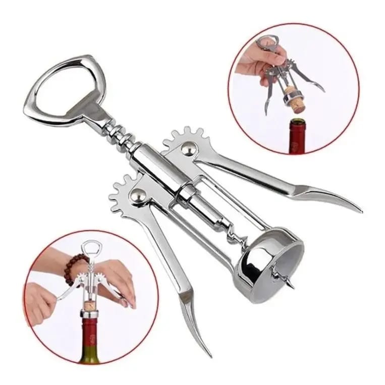 Stainless Steel Corkscrew Wine Opener Durable and Easy to Use